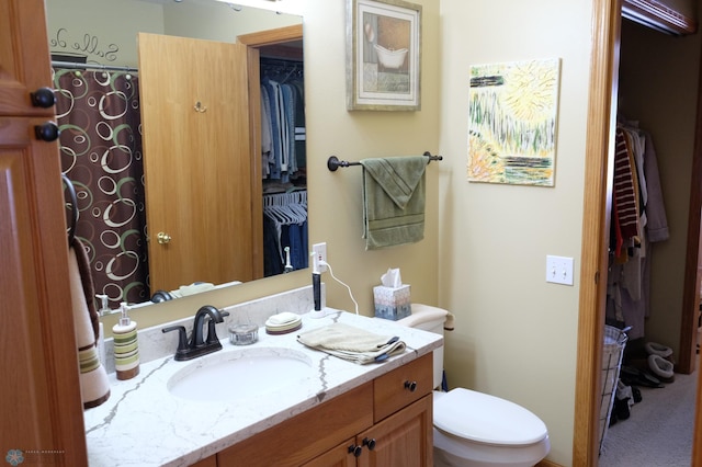 1815 49th St S, Fargo, ND 58103 - bathroom featuring vanity and a shower with shower curtain