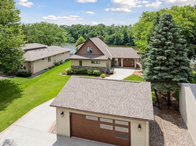 708 Riverside Dr N, North Hudson, WI 54016 - craftsman inspired home with stone siding and a shingled roof