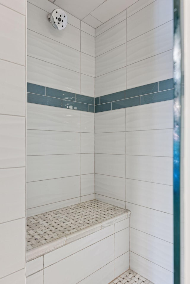 708 Riverside Dr N, North Hudson, WI 54016 - bathroom featuring a tile shower