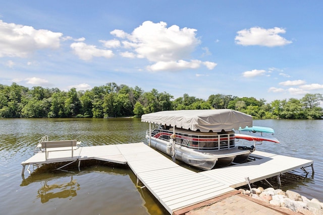 708 Riverside Dr N, North Hudson, WI 54016 - dock area featuring a water view