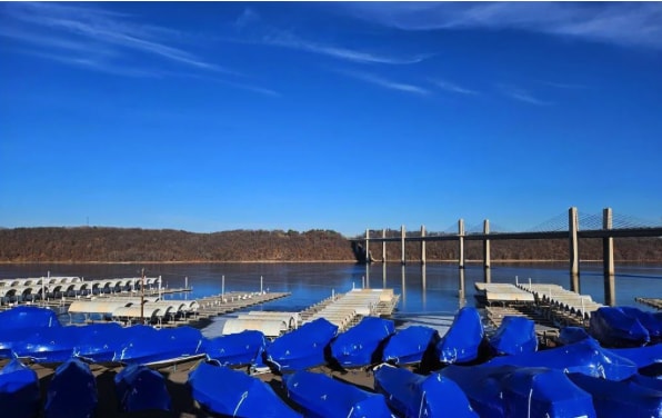 6201 Saint Croix Trl N Unit 115, Oak Park Heights, MN 55082 - dock with a water view