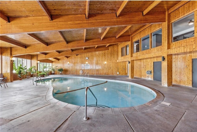 6201 Saint Croix Trl N Unit 115, Oak Park Heights, MN 55082 - indoor pool featuring a patio