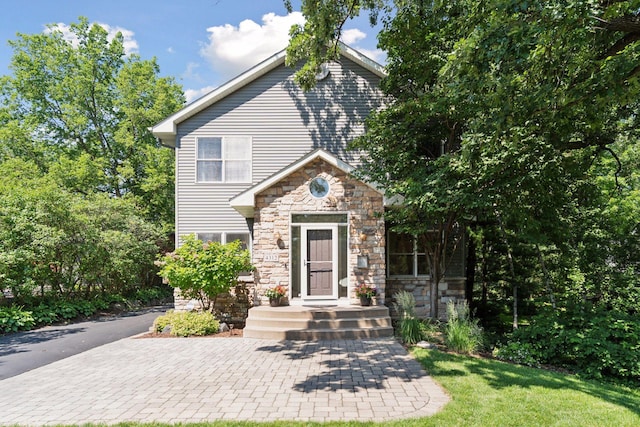4312 France Ave S, Edina, MN 55410 - view of front of home with stone siding