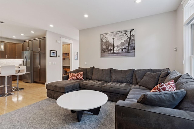 4312 France Ave S, Edina, MN 55410 - living area featuring recessed lighting and light wood-type flooring