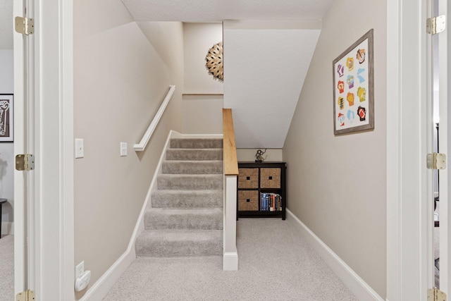 4312 France Ave S, Edina, MN 55410 - stairway featuring carpet and baseboards