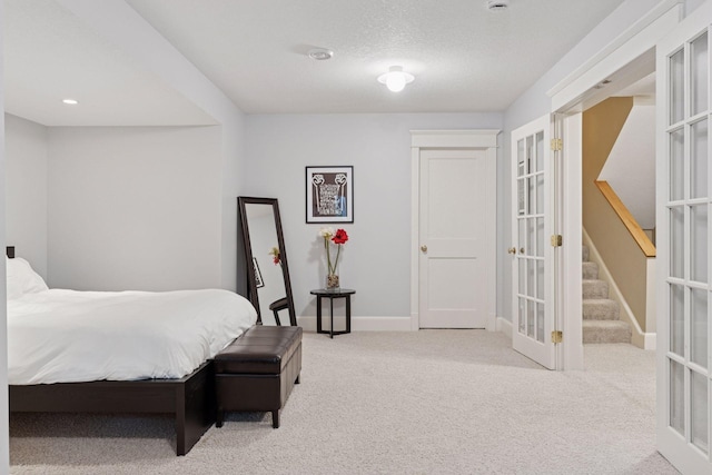4312 France Ave S, Edina, MN 55410 - bedroom with french doors and carpet floors