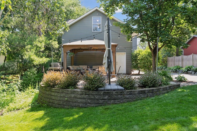 4312 France Ave S, Edina, MN 55410 - back of house featuring a gazebo and a patio area
