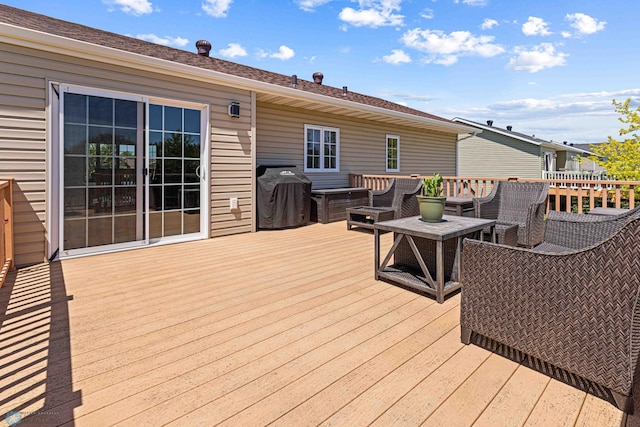 4515 Westport Pkwy, Fargo, ND 58078 - wooden terrace featuring grilling area