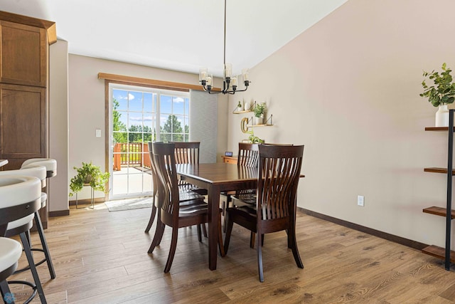 4515 Westport Pkwy, Fargo, ND 58078 - dining space with light wood finished floors and a chandelier