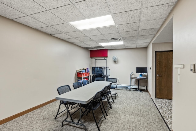 6615 Lake Shore Dr S Unit 314, Richfield, MN 55423 - office space featuring a paneled ceiling and baseboard heating