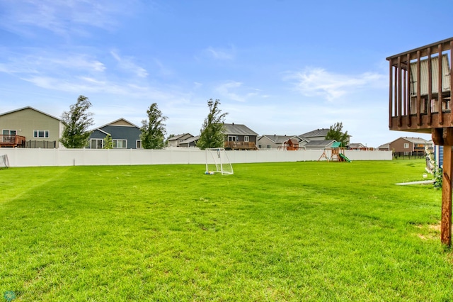 401 7th St E, Horace, ND 58047 - view of yard with a playground, a residential view, and a sport area