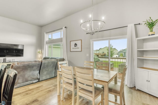 401 7th St E, Horace, ND 58047 - dining room with a chandelier and light wood-type flooring