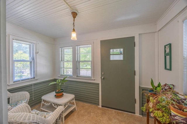 5229 42nd Ave S, Minneapolis, MN 55417 - carpeted entrance foyer with crown molding and plenty of natural light