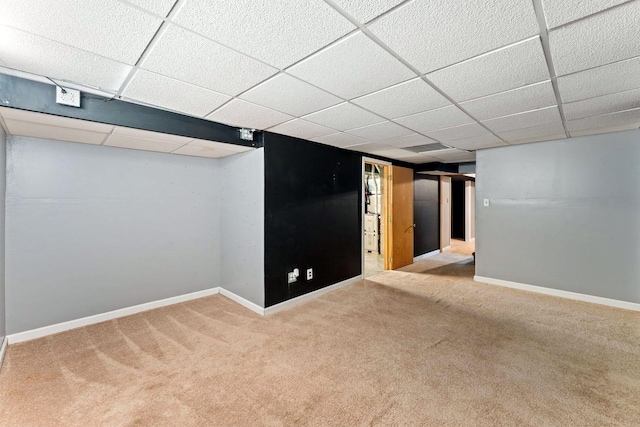 3204 5th Ave S, Minneapolis, MN 55408 - finished basement featuring carpet flooring and a paneled ceiling