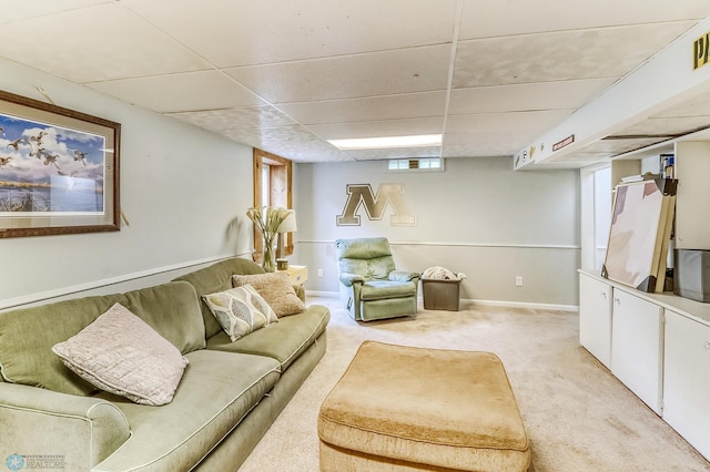 1800 Centre Sq, Moorhead, MN 56560 - living area with a drop ceiling and light colored carpet