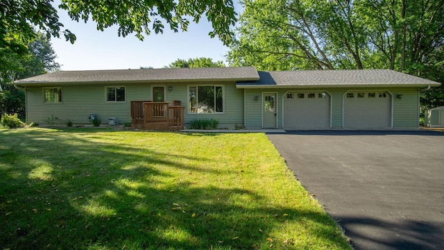 108 Viking Dr, Colfax, WI 54730 - single story home featuring a garage, driveway, and a front yard