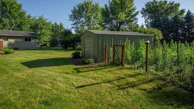 108 Viking Dr, Colfax, WI 54730 - view of green lawn featuring an outbuilding