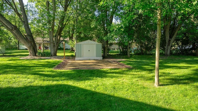 108 Viking Dr, Colfax, WI 54730 - view of grassy yard with a shed