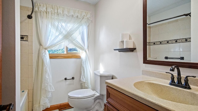 108 Viking Dr, Colfax, WI 54730 - bathroom featuring vanity and shower / bath combo