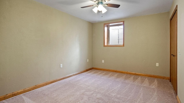 108 Viking Dr, Colfax, WI 54730 - unfurnished bedroom featuring light carpet and a ceiling fan