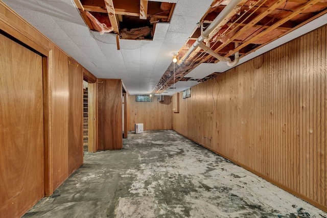11965 State Highway 15, Kimball, MN 55353 - unfinished basement featuring wooden walls