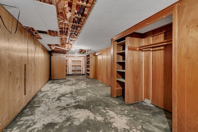 11965 State Highway 15, Kimball, MN 55353 - unfinished basement featuring wooden walls