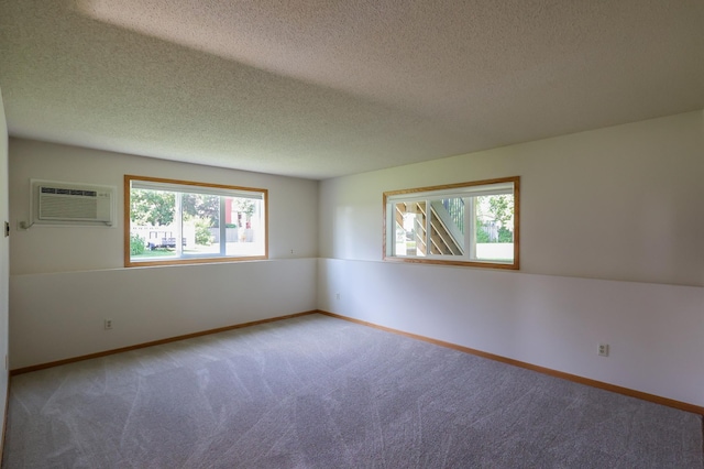 13752 Round Lake Blvd NW, Andover, MN 55304 - empty room with healthy amount of natural light, light carpet, a wall mounted AC, and a textured ceiling