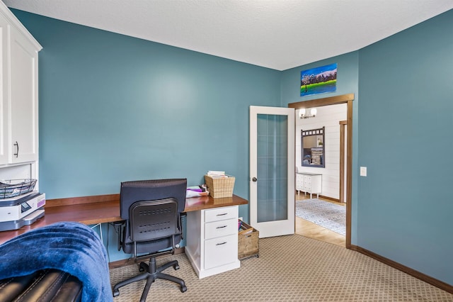 1799 158th Ln NW, Andover, MN 55304 - carpeted office space with french doors and baseboards