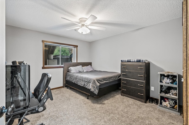 1799 158th Ln NW, Andover, MN 55304 - carpeted bedroom featuring ceiling fan and a textured ceiling