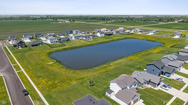 10128 Concord Dr, Horace, ND 58047 - aerial perspective of suburban area with a nearby body of water