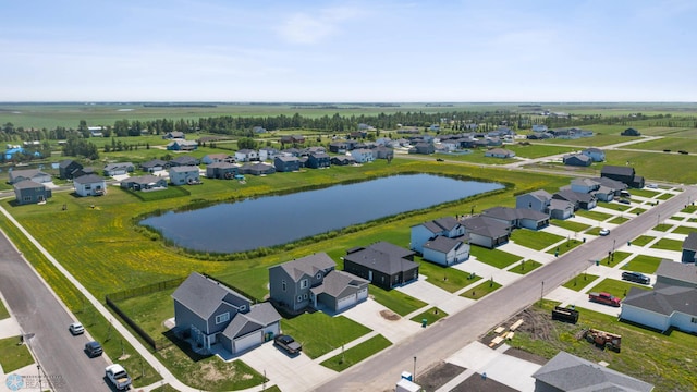 10128 Concord Dr, Horace, ND 58047 - aerial perspective of suburban area featuring a large body of water