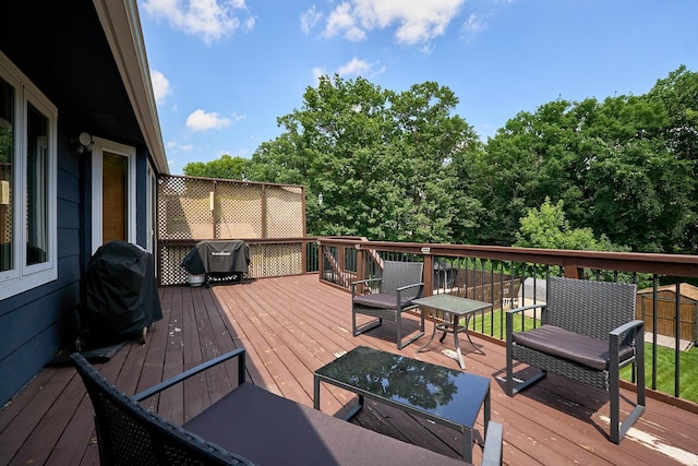 19161 Zane St NW, Elk River, MN 55330 - deck with area for grilling
