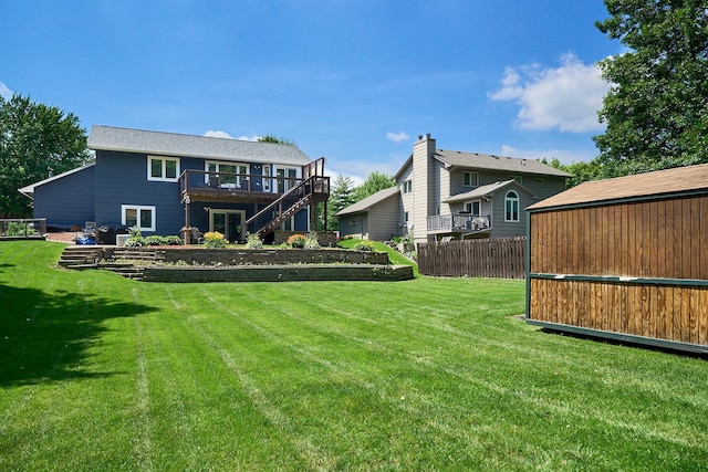 19161 Zane St NW, Elk River, MN 55330 - rear view of property featuring a wooden deck