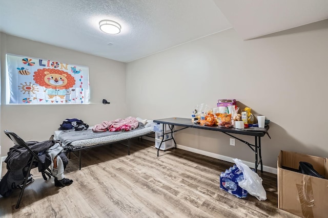 11887 73rd St NE, Otsego, MN 55301 - bedroom featuring wood finished floors and a textured ceiling