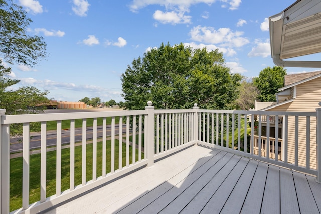 510 78th Ave NE, Spring Lake Park, MN 55432 - wooden terrace with a yard