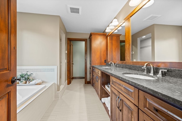 1899 White Oak Dr, Chaska, MN 55318 - full bathroom featuring double vanity and a bath