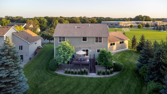 1899 White Oak Dr, Chaska, MN 55318 - aerial view at dusk
