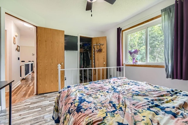 7236 Clear Rdg, Centerville, MN 55038 - bedroom with wood finished floors and ceiling fan