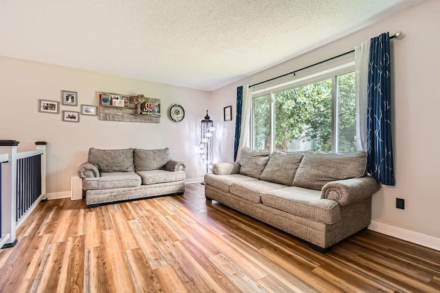 7236 Clear Rdg, Centerville, MN 55038 - living room with wood finished floors and a textured ceiling