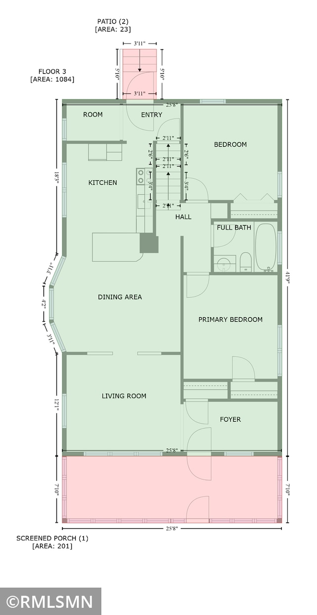 727 Virginia St, Saint Paul, MN 55103 - view of property floor plan