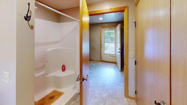 1314 Dunham St, Albert Lea, MN 56007 - bathroom with a shower and baseboards
