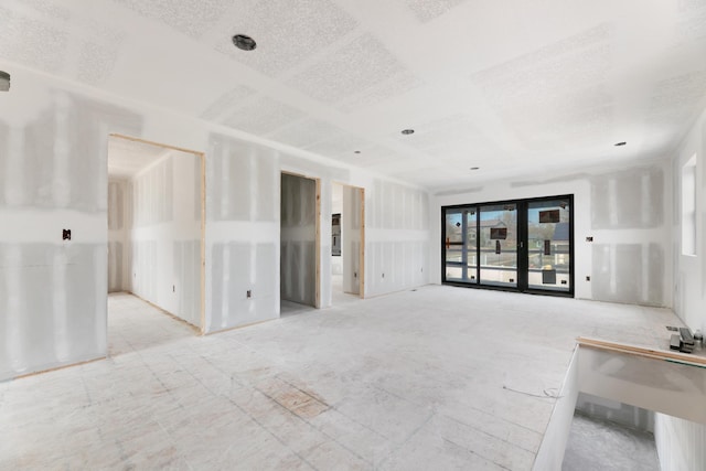 7577 138th St W, Apple Valley, MN 55124 - empty room featuring french doors and a textured ceiling