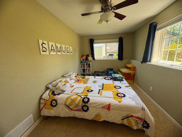 1070 20th St NE, Owatonna, MN 55060 - bedroom with carpet flooring and ceiling fan