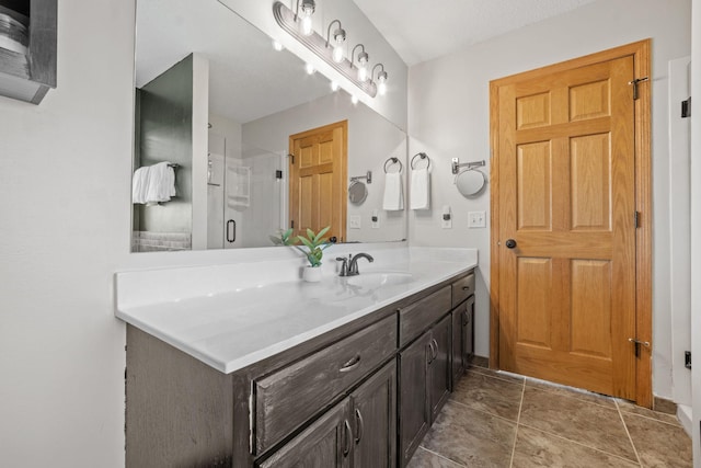 2418 Thrush St, Shakopee, MN 55379 - bathroom with vanity and a shower stall