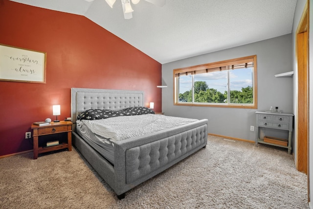 2418 Thrush St, Shakopee, MN 55379 - carpeted bedroom featuring lofted ceiling and ceiling fan
