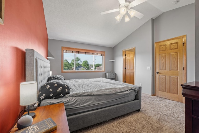 2418 Thrush St, Shakopee, MN 55379 - carpeted bedroom with vaulted ceiling and a ceiling fan