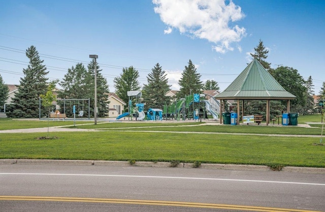 2824 92nd Cres N, Brooklyn Park, MN 55443 - communal playground featuring a gazebo and a yard