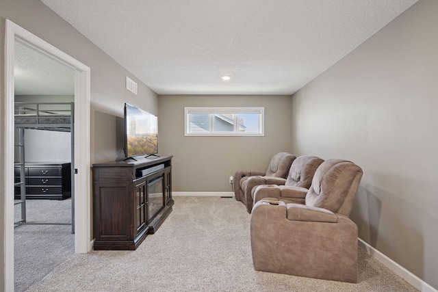 12745 39th St NE, Saint Michael, MN 55376 - living area with light colored carpet and a textured ceiling