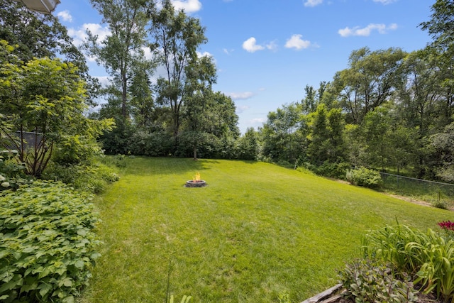 11810 191 1/2 Ave NW, Elk River, MN 55330 - view of yard featuring an outdoor fire pit