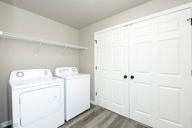 1040 Barnes Dr, West Fargo, ND 58078 - washroom with separate washer and dryer and light wood-type flooring